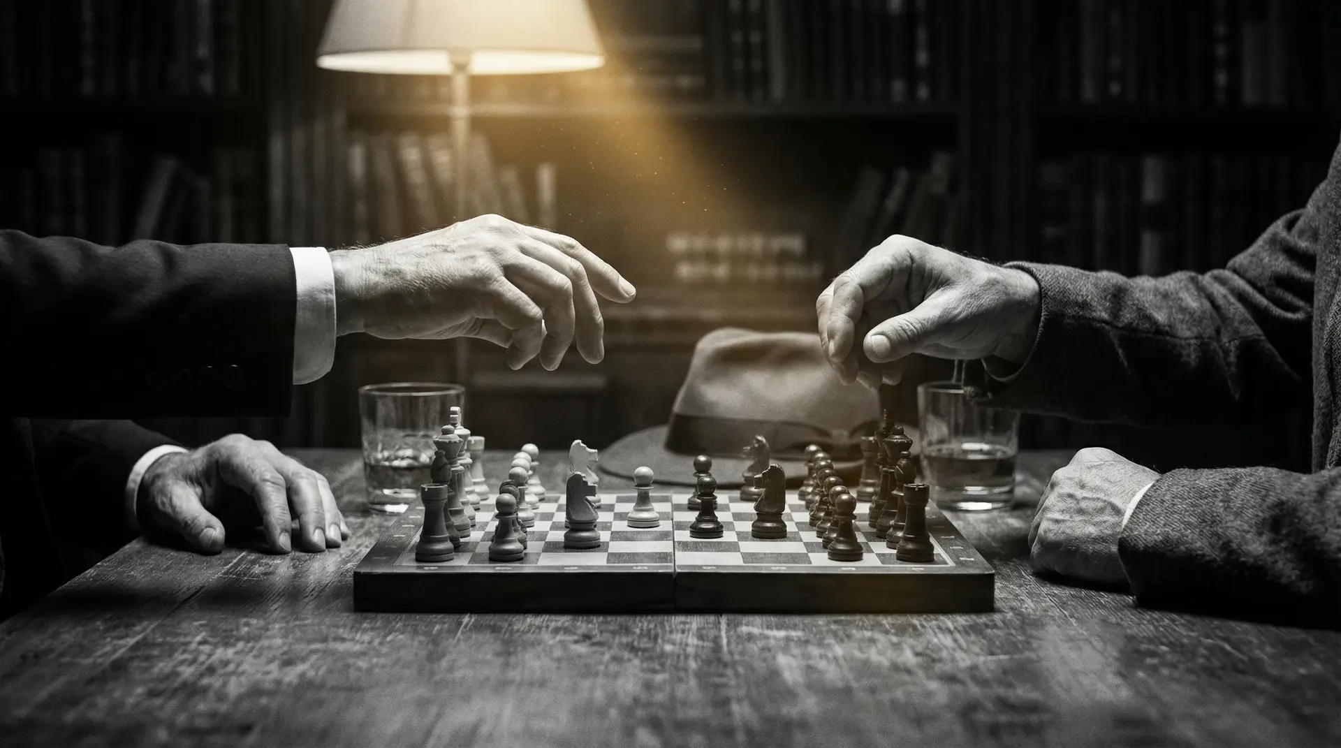 水果派 艺术探索系列 - 非线性叙事，棋盘上的对弈象征命运的交错